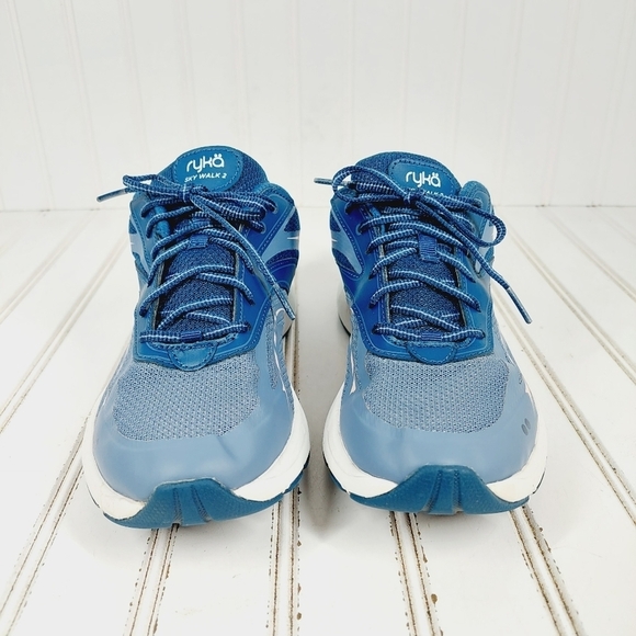 Ryka Sky Walk Walking 2 Shoe Blue Athleisure Running Sneakers C777 - Picture 5 of 10